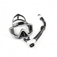 Wide-View Snorkeling Set Adjustable Diving Mask with Snorkel Comfortable Snorkel Set Ergonomic for Pool Practice