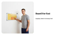 Aluminum Frame Basketball Coaching Board Hanging Design Dry Erase Basketball Strategy Board Lightweight for Training, Courtside, Locker Room