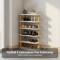 Multi-Tier Shoe Rack Space-Saving Entryway Shoe Storage Large Capacity for Apartment Dwellers, Homeowners, Small Areas, Hallway, Dorm Room