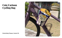 Camping Design Bike Handlebar Bag Multi-Pocket Storage Handlebar Stem Bag Secure Attachment for Children, Bikepacking, Commuting