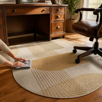 Mid-Century Style Office Chair Mat for Hardwood Floors - Non-Slip & Wear-Resistant Floor Protector