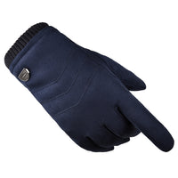 Men's Suede Winter Gloves Warm Outdoor Cycling Windproof Thickened Fleece Touchscreen Gloves