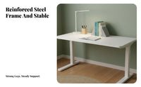 Height-Adjustable Study Desk and Chair Large Desktop Ergonomic Desk and Chair Combo Child-Safe Features Sturdy Construction
