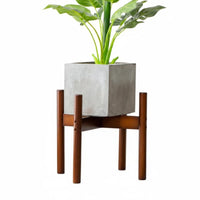 Minimalist Design Cross-Bracket Pot Stand Stable Structure Floor Plant Support Polished Finish House Decoration Easy Assembly for Gardeners, Homeowners, Interior Decorators, Balcony, Living Room, Indoors, Bedroom