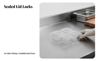 Weekly Food Sample Box Set Stackable Kitchen Organizer Easy to Clean for Parents