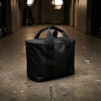 Compact Two-Speaker-Speaker Bag Padded Speaker Carrying Bag Zippered Portable Storage Oxford Cloth