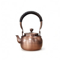 Copper Kettle Stovetop Tea Kettle Wrapped-Handle Vessel for Home