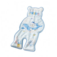Single-Piece-Piece Stroller Seat Cushion Pad Stitched Quilted Stroller Cushion Binding Border Seat Liner Insert Padded