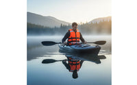 Thickened Material Adult Life Vest Secure Fit High Buoyancy Swim Vest Reflective Strips Personal Flotation Device Lightweight for Snorkeling