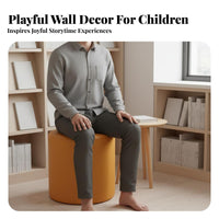 Multi-Functional Circular shelving bench twofoldFunction Design Storage Seating Creative Shape Public Furniture Upholstered pad for Students, Homeowners, Library, literary Corner, Bookstore, Lounge Area