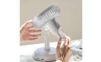 Adjustable Head Retro Design Desk Fan Easy to Clean Home Appliance Quiet Operation for Students