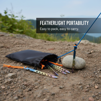 Titanium Alloy Tent Stakes 16cm V-Shaped Ground Pegs for Outdoor Camping and Beach Canopies