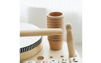Wooden Musical Activity Wooden BasePercussion Toy Painted Kids Percussion Set