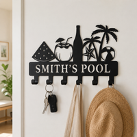 Metal Coat Hooks, 4 Wall Hooks in Matte Watermelon, Wall-Mounted Clothes Hooks for Guest Room & Family