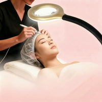 Professional Facial Steamer with Magnifying Lamp Wheeled Standing Facial Steamer Adjustable Beauty Device Salon-Style for Estheticians, Beauticians, Salons, Spas