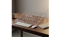 Acrylic Laptop Stand Transparent Vented Laptop Stand Open-Frame Desk Accessory