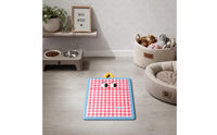 Rectangular Cooling Mat Stitched Cat Cooling Mat Checkered Pet Sleeping Pad