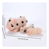 Pig Feeding Playset Pretend Play Pig Toy Set Themed Accessories Mini Piglet Figures