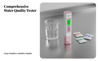 PH TDS Temperature Meter Backlit Digital Screen Display Multi-Function Water Quality Tester High Sensitivity Testing Comp Single Nt Multi-Function