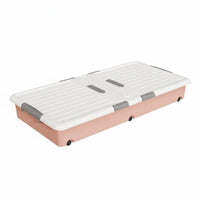 Rolling Underbed Container With casters Household Storage Large Capacity