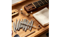 24 Pieces Guitar Fret Wire Radiused Fret Wire with Triangular Impressions Pre-Shaped Fretwire for Luthiers, Guitarists