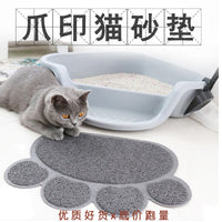Paw Print Cat Litter Mat, Non-Slip & Leak-Proof Pet Litter Trapper Pad