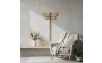 Wooden Dragonfly Clothes Pole Finely Polished Dragonfly Clothes Reacher Design Laundry Accessory