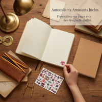 A5 Thick Kraft Paper Notebook Blank Lined White Paper Sketchbook Journal for Students