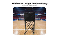 Folding Ball Storage Cart Foldable Rolling Ball Storage Cart Wheeled Athletic Gear Organizer with Wheels for Coaches, Tennis Athletes, Court-Side