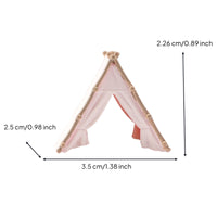 1/64 Miniature Tent Prop Movable Tent Model Portable for Diorama, Sandbox