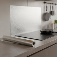 20 Meters Self Aluminum Foil Heat Resistant Kitchen Oil-Resistant Sticker Easy to Clean Aluminum Foil Wallpaper for Drawer, Lavatory