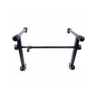 Double Tier Keyboard Stand Heavy Duty Double Keyboard Stand Portable 2-Tier Synthesizer Rack for Artists