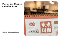 2026 Hollow Desk Calendar, Chinese design, Personalized branding, Business