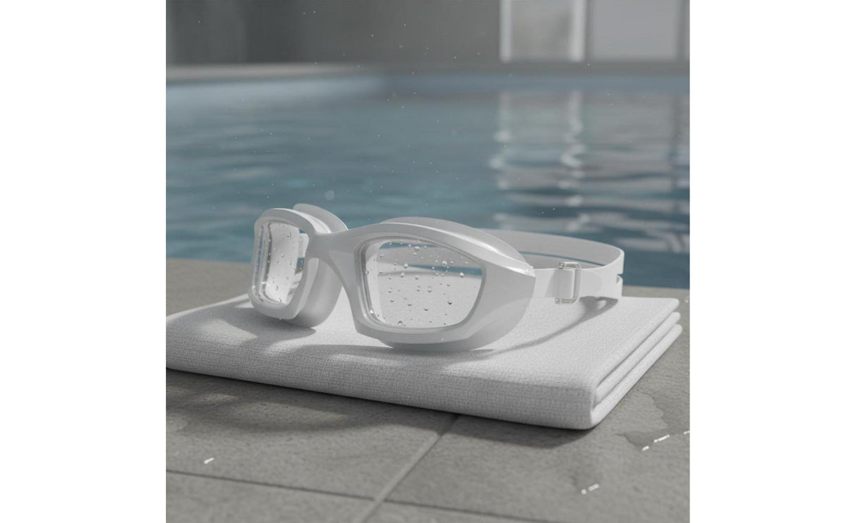 Integrated-Piece Design Swimming Goggles HD Vision Anti-Fog Swim Goggles Comfortable Fit Waterproof Swimming Glasses Leak-Proof for Adults, Men, Women