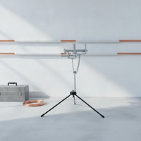 Stable Pipe Joining Clamp Stand Rigid Pipe Clamp with Tripod Base Adjustable Handsunrestricted for Workbench
