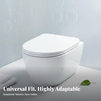2-in-1 Toilet Seat gentle-close 2-in-1 toilet training Seat Easy Installation Bathroom Fixture for Families, young children, Home