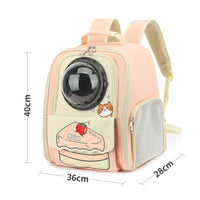 Feline Backpack Carrier Transparent Dome Space Capsule Carrier Padded Straps