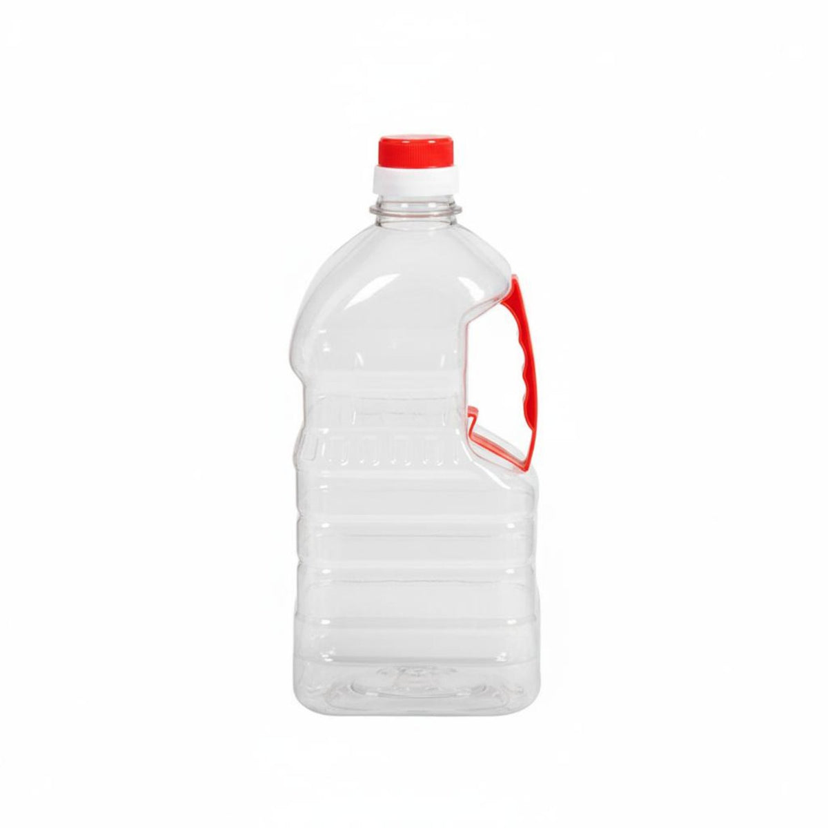 Transparent PET Jug with Handle Large Capacity Oil Bottle Space-Saving Design Refillable Food Grade Container for Kitchen, Home