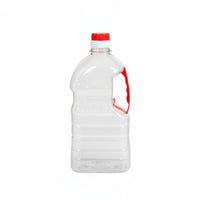 Transparent PET Jug with Handle Large Capacity Oil Bottle Space-Saving Design Refillable Food Grade Container for Kitchen, Home