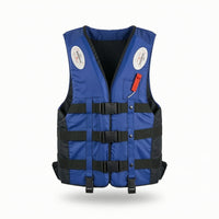 Adjustable Life Vest with Buckles Padded Buoyancy Vest with Straps Sleeveless Quick-Dry for Boaters, Fishing