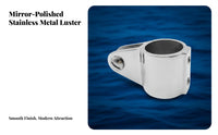 Triangle Sliding Cap Stainless Steel Bimini Fitting Cover Tube Slide Rustproof Stainless Steel Jaw Slide