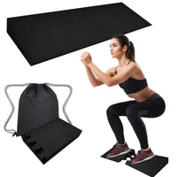 Non-Slip Squat Block Block Lightweight EVA Foam Calf Stretcher Slant Board Portable Heel Elevation Ramp 2-in-1 Design for Athletes, Weightlifters, Home Gym, Physical Rehabilitation