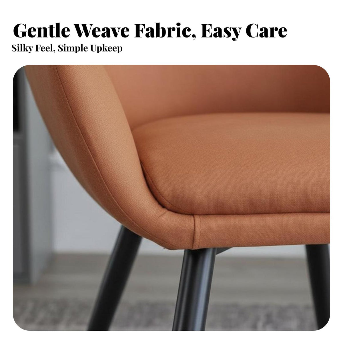 Light Luxury Design Upholstered Barrel Chair Tech Textile Upholstered Wrap-Around Armchair Minimalist Indoor Furnishing Modern Aesthetic for Small Apartment Dwellers, Interior Designers, Balcony, Living Room, Bedroom, Reading Nook