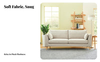 Minimalist Design 2-Seater Loveseat Fully Assembled space-efficient 2-Person Settee Space-Saving Sofa Easy Assembly for Apartment Dwellers, Young Adults, Students, Living Room, Bedroom, Study, Office