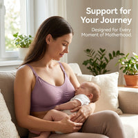 Nursing Bras for Breastfeeding with Front Clasp Opening, Wire-Style Maternity for Postpartum and New Moms, Adjustable Seamless Design