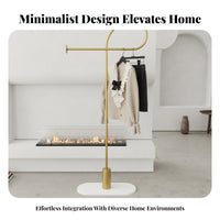 Light Luxury Design Single Clothing Valet unobstructedstanding Clothes Stand Minimalist Garment Rack Multi-Functional for Homeowners, Renters, Adults, Bedroom, wardrobe area, Entryway, Hallway