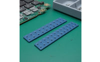 2 Pieces Molded Segment Lines Keyboard Key Strip Rectangular Conductive Rubber Strip Blue