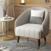 Light Luxury Design Single Sofa Chair High-Density Foam Cushion Single Sofa Armchair Luxurious Comfort Small Apartment Armchair Ergonomic Design for Office