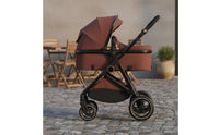 Reversible Seat Foldable Newborn Pram Shock Absorption Convertible Baby Stroller Lightweight 7.8kg Reclining Baby Carriage for Toddlers