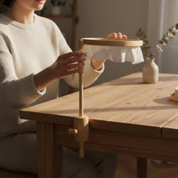 Embroidery Hoop Stand Adjustable Embroidery Hoop Holder Rotatable Cross Stitch Stand for Crafters